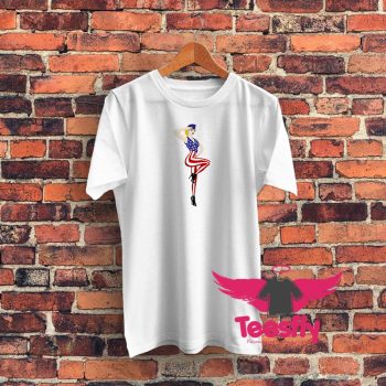 4th of July Girl Salute Graphic T Shirt