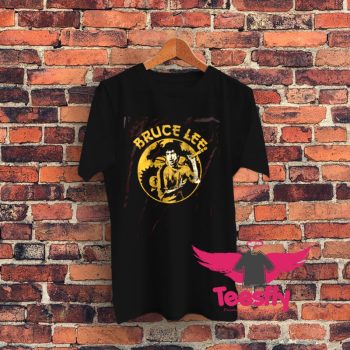 Bruce Lee Circle Dragon Graphic T Shirt