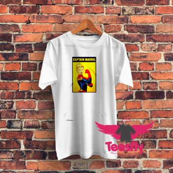 Funny Captain Marvel The Riveter Poster Graphic T Shirt