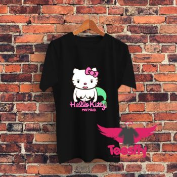 Funny Kitty Mermaid Graphic T Shirt