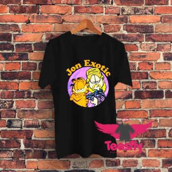 Garfield Cat And Tiger King Graphic T Shirt