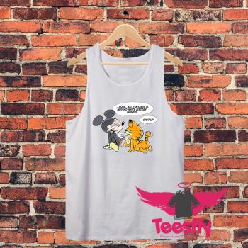 Mickey Mouse Fuck Off Garfield Unisex Tank Top