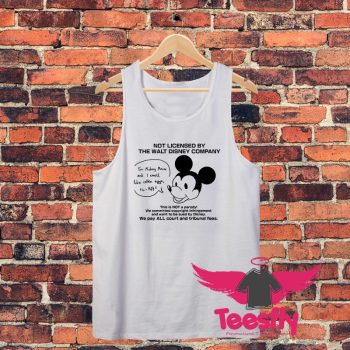 Not Licensed By The Walt Disney Company Unisex Tank Top