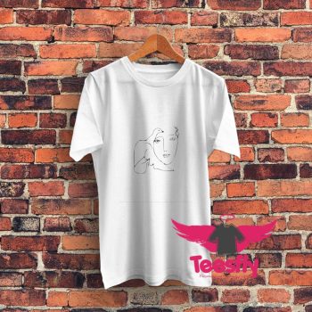 Picasso Inspired Line Art Graphic T Shirt