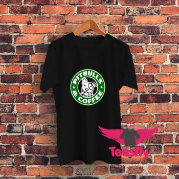 Pitbulls and Coffee Graphic T Shirt
